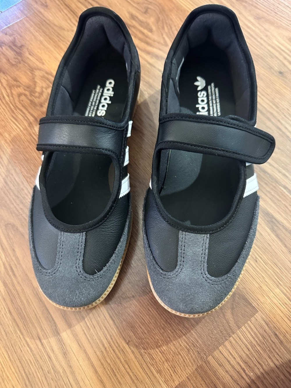 adidas Black Samba Slip-On Sneakers with Gum Sole - Picture 7 of 7